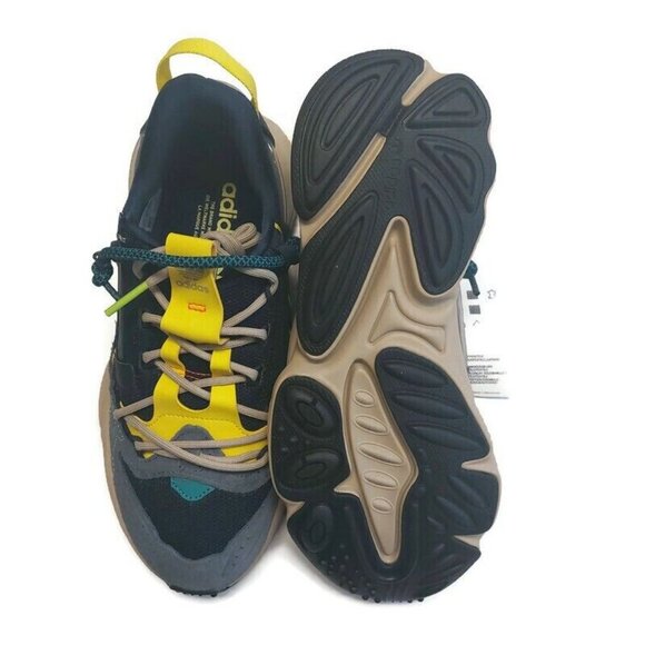 Adidas Ozweego Zip Marathon Running Shoes Sneakers H67663 Legend Ink Yellow Sz 5 - Picture 7 of 8